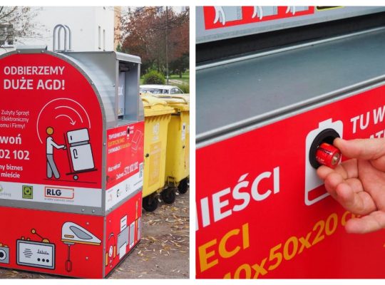 W Białymstoku trwa wymiana pojemników na elektroodpady