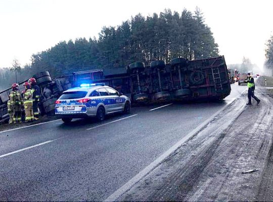 Utrudnienie na DK 65, odcinek Białystok – Bobrowniki