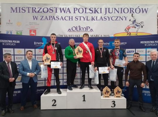 Zapaśnicy KS Wschód Białystok zdobyli dwa medale Mistrzostw Polski Juniorów w zapasach w stylu klasycznym