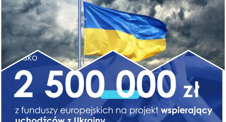 Podlaskie dla Ukrainy. Blisko 2,5 mln z funduszy europejskich na projekt wspierający uchodźców