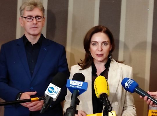 Posłanka Joanna Mucha w Białymstoku: „Stabilna Gospodarka” to drugi gospodarczy program Polski 2050