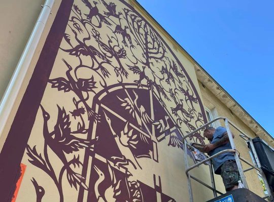 W Białymstoku przy ul. Żabiej powstaje nowy mural