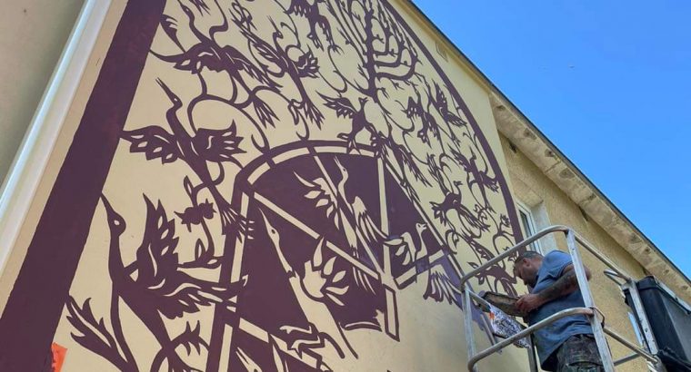 W Białymstoku przy ul. Żabiej powstaje nowy mural
