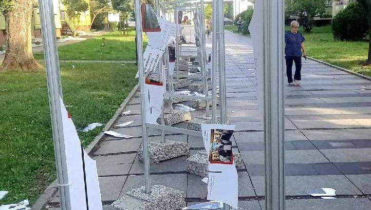 Białystok. Policja szuka sprawców zniszczenia wystawy dot. prawosławia