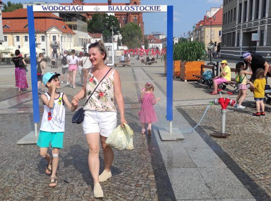 W centrum Białegostoku można ochłodzić się wodną mgiełką
