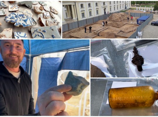 Białystok. Na dziedzińcu Pałacu Branickich odkryto kilka tysięcy zabytków 