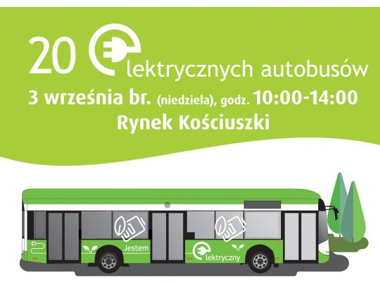 Białystok. W niedzielę na Rynku Kościuszki piknik z prezentacją elektrycznych autobusów