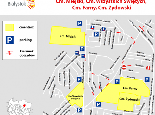 Białystok. Organizacja ruchu i autobusów w okresie Wszystkich Świętych