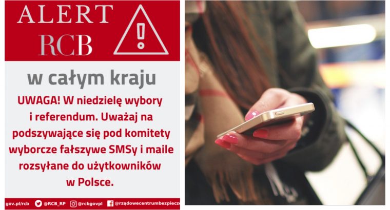 Użytkownicy telefonów w całej Polsce otrzymują alert RCB dotyczący wyborów