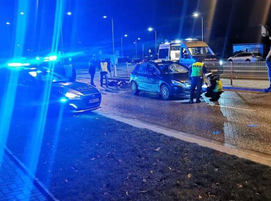 Białystok. Śmiertelne potrącenie pieszej na ul. Świetokrzyskiej