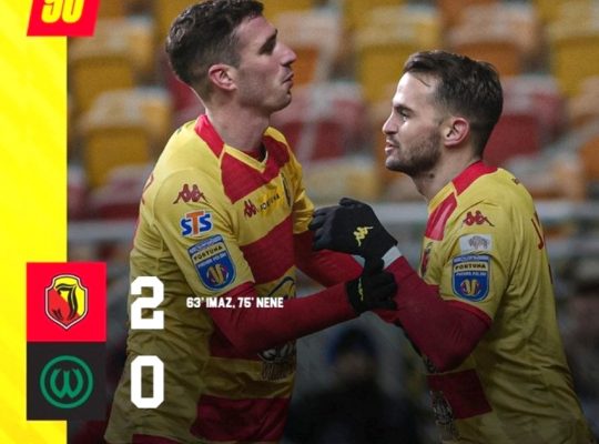 Jagiellonia Białystok wygrała 2:0 z Wartą Poznań w 1/8 finału Pucharu Polski