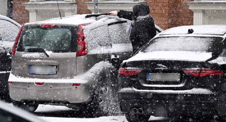 GDDKiA ostrzega przed opadami śniegu i śniegu z deszczem w całym kraju