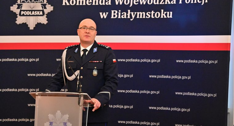 Inspektor Kamil Borkowski nowym Komendantem Wojewódzkim Policji w Białymstoku