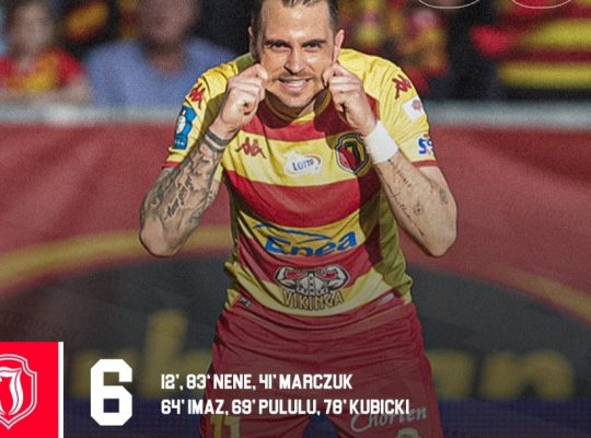 Jagiellonia Białystok pokonała 6:0 ŁKS Łódź przy Słonecznej w meczu 26. kolejki PKO BP Ekstraklasy