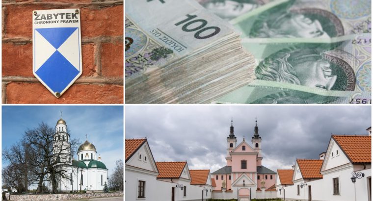Samorząd województwa podlaskiego przeznaczył 5,4 mln zł na renowację zabytków