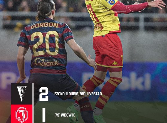 Jagiellonia Białystok w wyjazdowym meczu przegrała 1:2 z Pogonią Szczecin