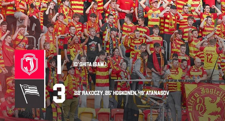 Jagiellonia Białystok przegrała z Cracovią 1:3