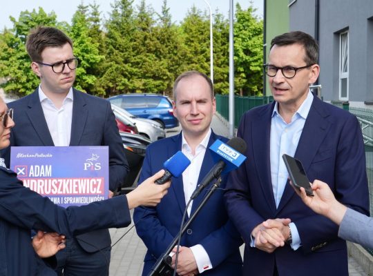 Morawiecki wsparł Adama Andruszkiewicza w wyborach do Europarlamentu