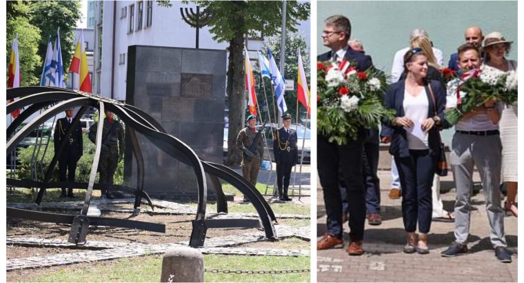 Białystok. Uroczystości w 83. rocznicę spalenia przez Niemców Wielkiej Synagogi