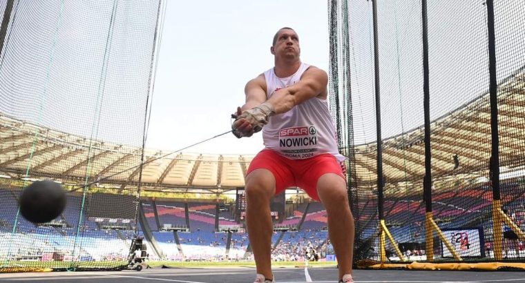 Wojciech Nowicki najlepszy w rzucie młotem na lekkoatletycznych mistrzostwach w Rzymie