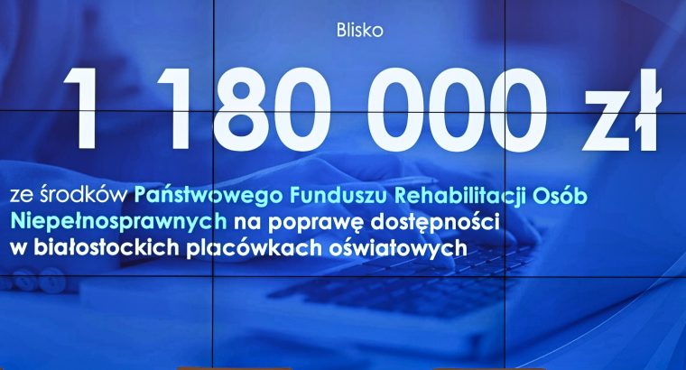 Dofinansowanie z PFRON dla białostockich szkół średnich