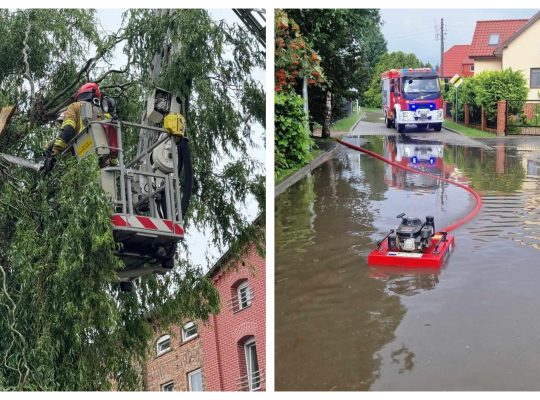 Brak prądu i zalane ulice w wielu podlaskich miejscowościach