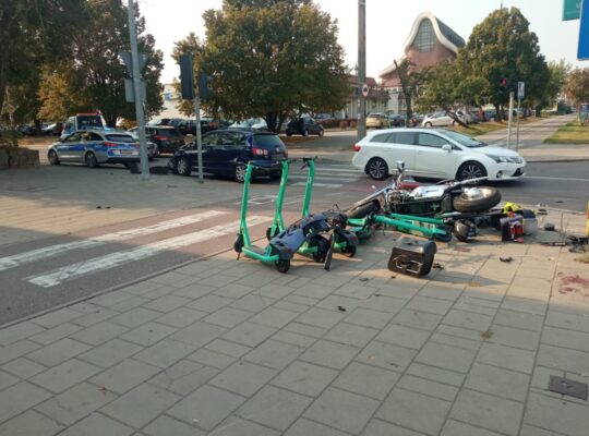 Białystok. Wypadek na skrzyżowaniu Hallera/Gajowa