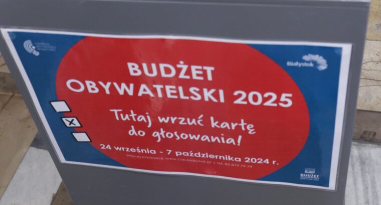 Rozpoczęło się głosowanie w ramach nowej edycji białostockiego Budżetu Obywatelskiego