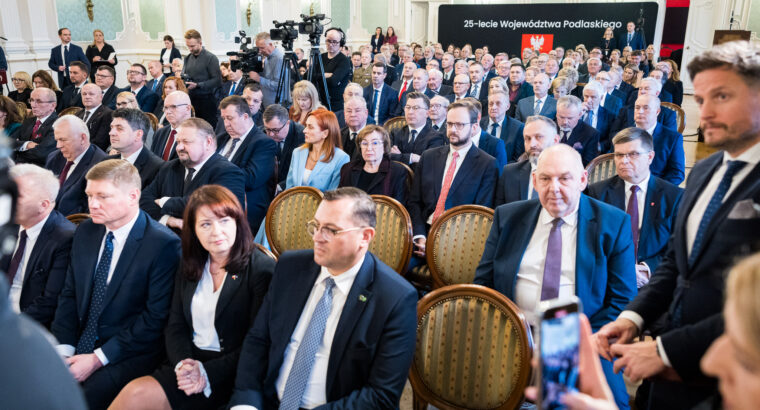 Uroczyste obrady sejmiku z okazji 25-lecia woj.podlaskiego