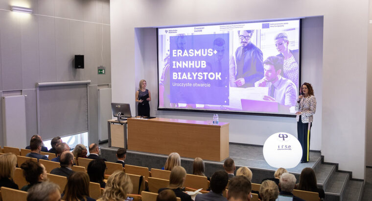 Na Politechnice Białostockiej otwarto Centrum Innowacji Programu Erasmus+ InnHub