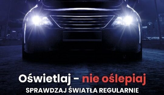 Kierowcy mogą bezpłatnie sprawdzić światła w swoich autach