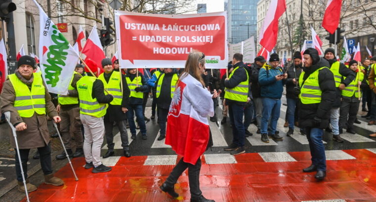 Protest rolników w Warszawie