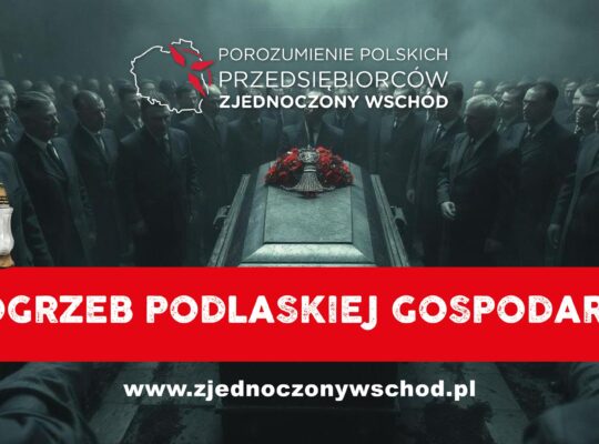 Białystok. Protest przedsiębiorców w związku z zamknięciem przejść granicznych z Białorusią