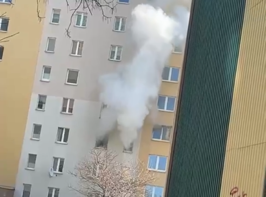 Białystok. Pożar w bloku przy Rzemieślniczej