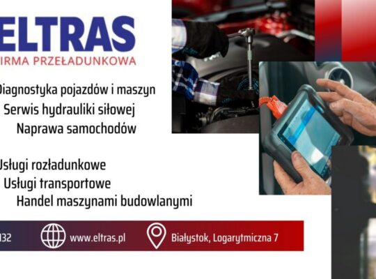 TRANSPORT CIĘŻAROWY WYNAJEM MASZYN SERWIS ELTRAS