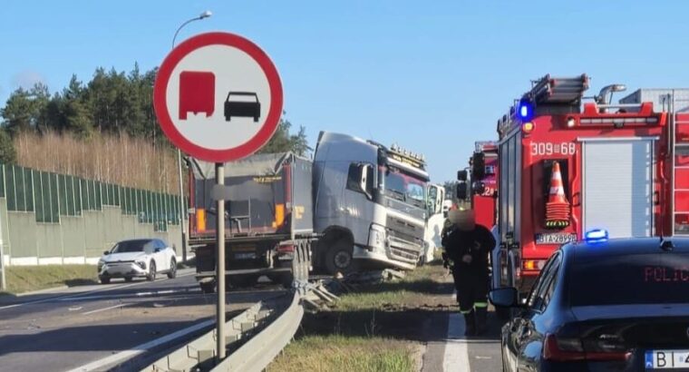 Wypadek w okolicy Jurowiec na DK 8/19