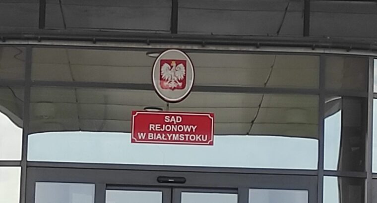 Białystok. Sąd uniewinnił wolontariusza oskarżonego m.in. o grożenie funkcjonariuszom SG