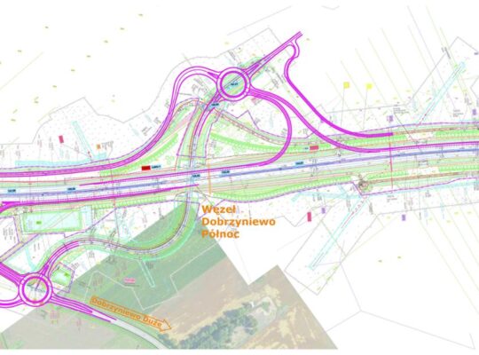 GDDKiA: blisko 20,9 mln zł na projekt i budowę węzła Dobrzyniewo Północ na S19